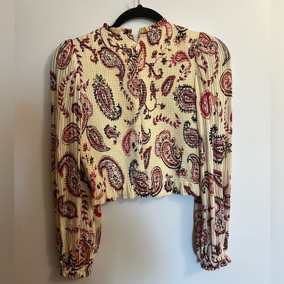 Long Sleeve Wilfred Blouse with Paisley design - Picture 2 of 3